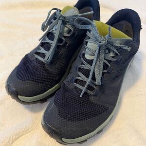 Navy  waterproof Salomon hiking shoes
